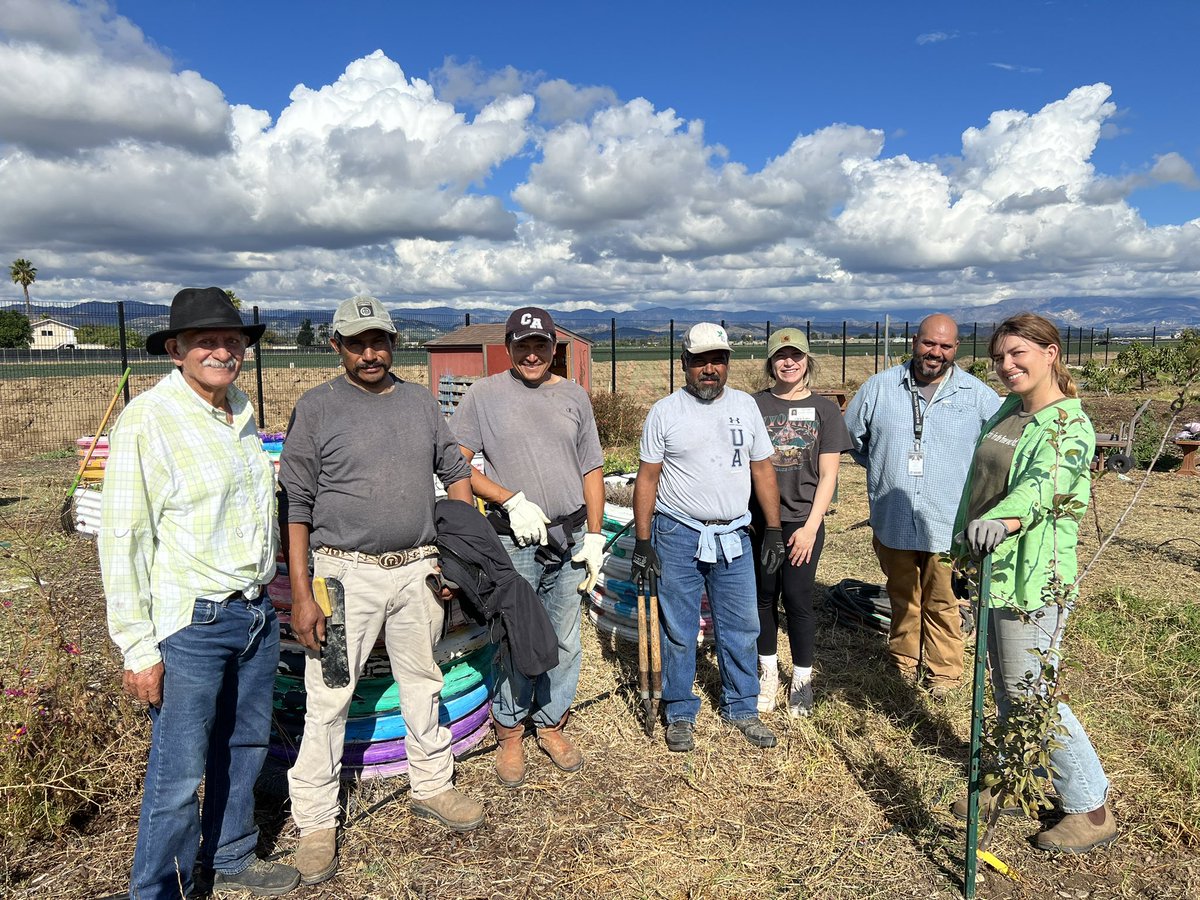 THANK YOU to the Espinoza Farm crew for helping to clean up and sheet mulch the Rio Mesa garden!
