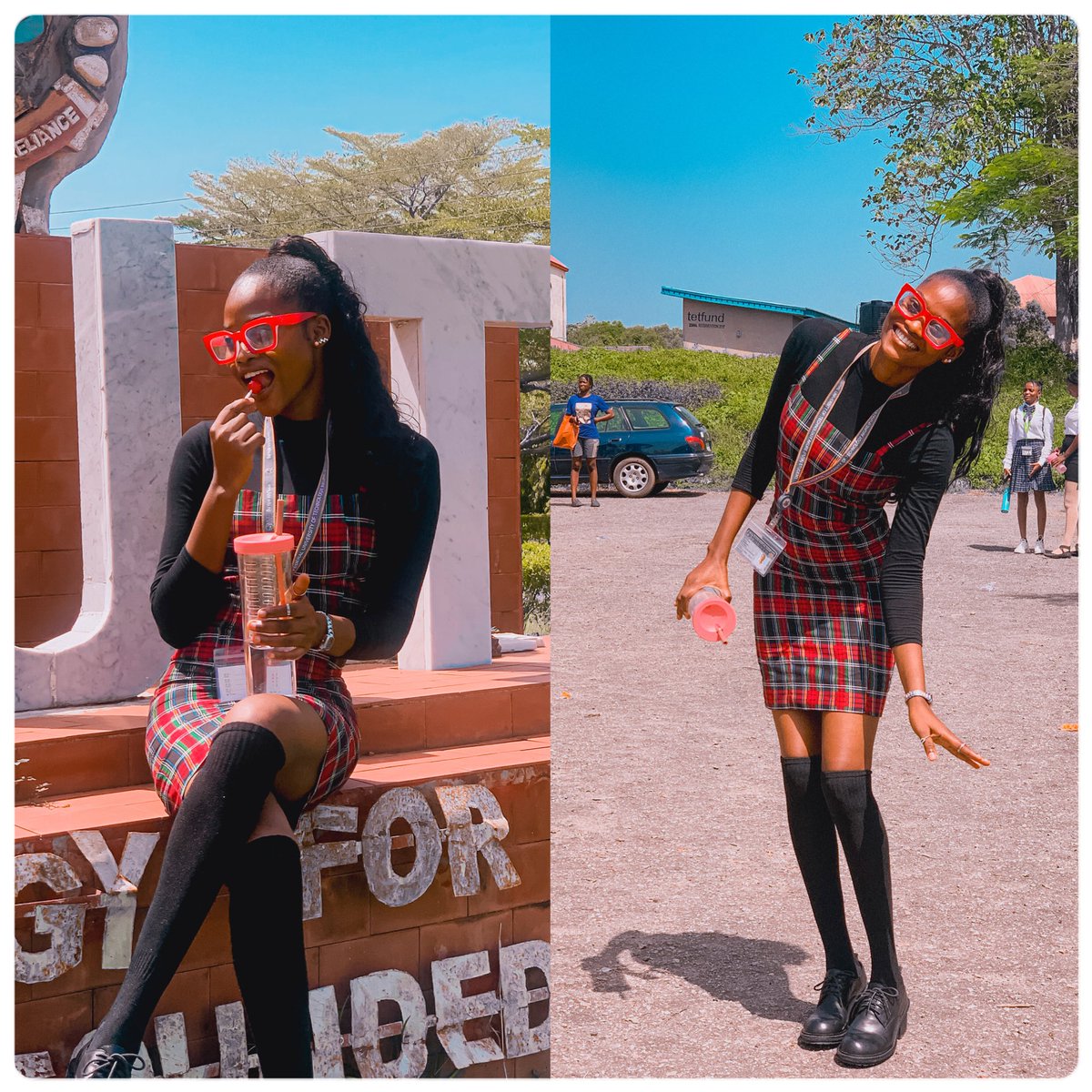 Peejaychris's tweet image. Last days at forcados high school 😉🙏… It’s our FYB week in school and this is how I showed up for “BACK TO SCHOOL”. Oh well, I knew I ate the look and I left no crumble 
#ClassInvicta #InvictaBackToSchool  #classinfinitus #futagramm #futabro #finalyear #FYBweek #colorgrading