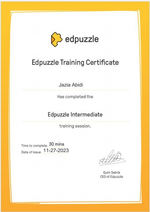 لحمد لله تحصلت على شهادة وشارة تدريب المستوى المتوسّط level 2 📷 من منصة Edpuzzle. Edpuzzle Education Microsoft Education Edpuzzle Coaches