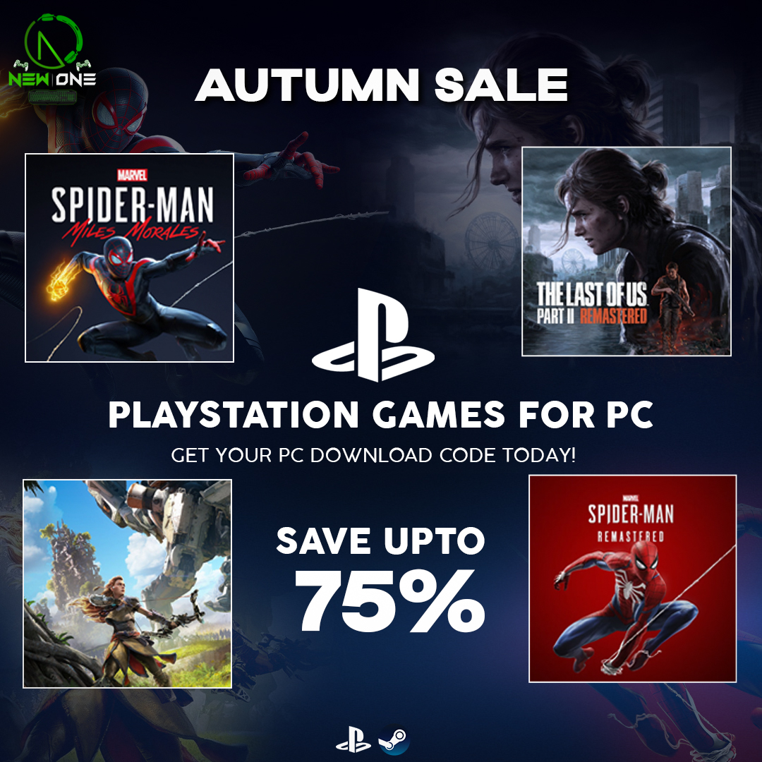 NewOneGames's tweet photo. PC gamers, this one's for you!
Save up to 75% on select PlayStation Studios PC Games.
Don't miss this deal 😎

#newonegames #playstation #pcgames #GamerGifts https://t.co/LkddZIrIbG