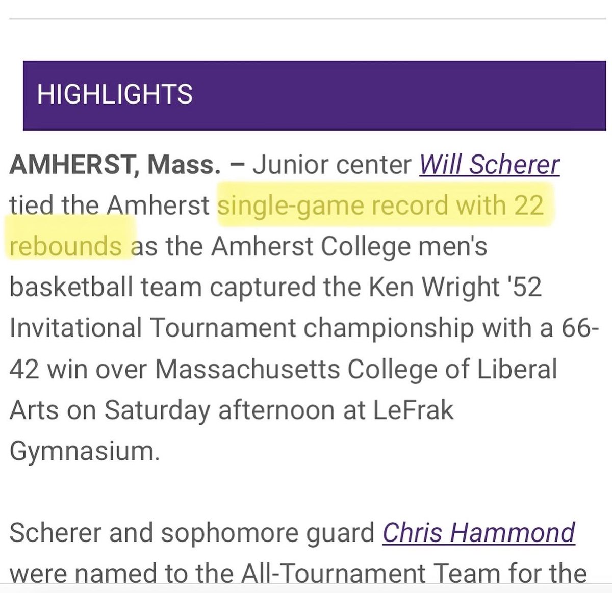 AmherstMBball tweet picture