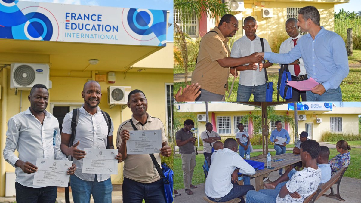 FeiLaReunion's tweet image. 🎓Remise des attestations de formation à nos stagiaires mozambicains. Leur engagement et enthousiasme ont ouvert de nouvelles perspectives. Félicitations à ces enseignants, ambassadeurs de la francophonie ! 🌟@FranceMaputo @FEI_sevres #FormationRéussie #EnseignementduFrançais