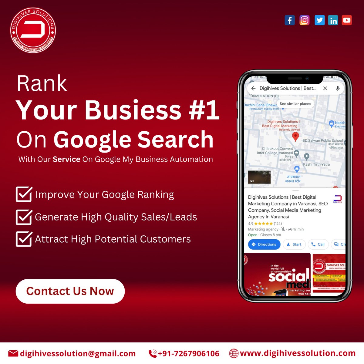 🚀 Boost your business visibility! 🌟 Our digital marketing experts specialize in enhancing your Google My Business (GMB) ranking. 📈 Let's skyrocket your online presence and attract more customers to your doorstep! 💻✨ #GMBRanking #DigitalMarketingExperts #businessvisibility