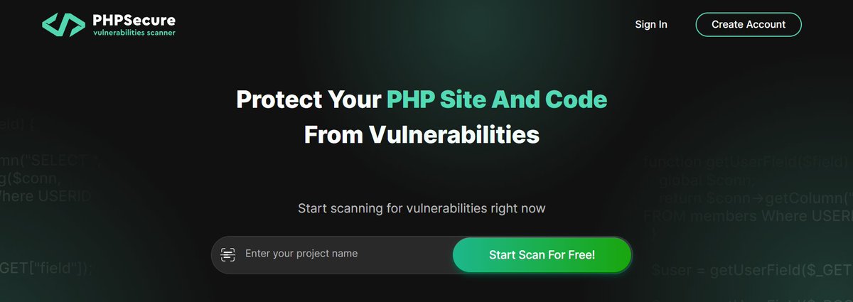 Lets Meet Startup PHP Secure: An easy to use and requires no specialized knowledge. It’s as simple as clicking the Scan button and uploading your code. You can find bugs and get targeted recommendations to fix them: new-startups.com/lets-meet-star…