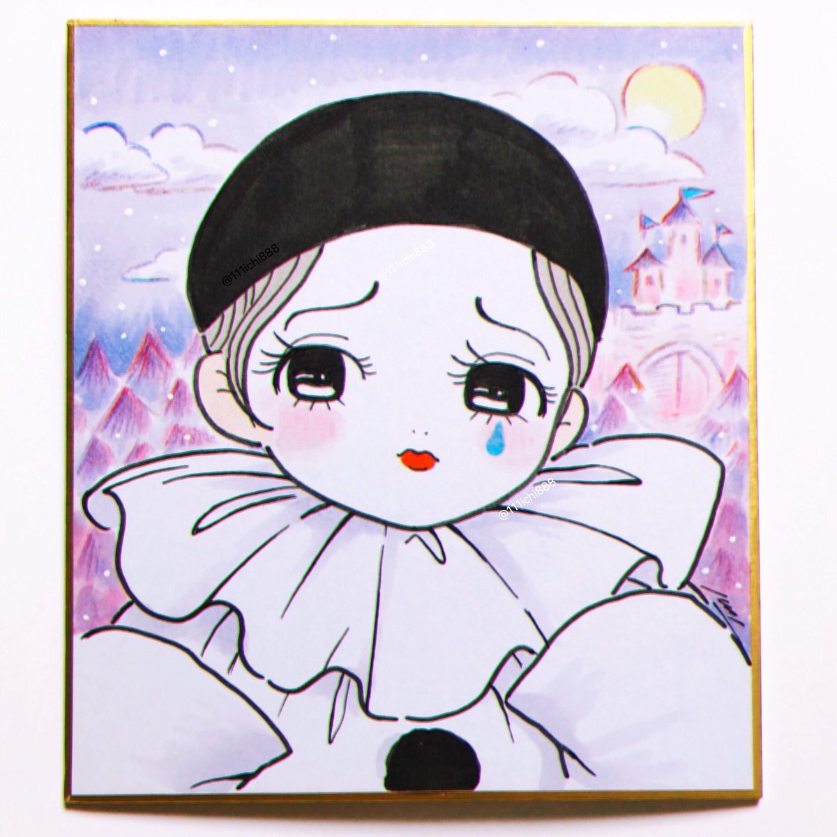 🤍アナログイラスト🖤

今回オーダー頂いたイラストです✨
オーダー主様のオリキャラのピエロくん🪽
寂しげな表情と儚い雰囲気がとても可愛らしいです。ありがとうございました🏰🌙
(掲載許可済み) 