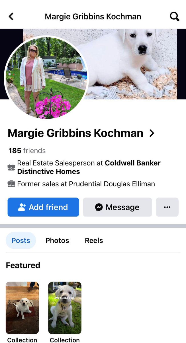Remember from two days ago Margaret “Margie” Kochman?

Well, thanks to our efforts 🏆 her career is over with Caldwell Banker as a realtor