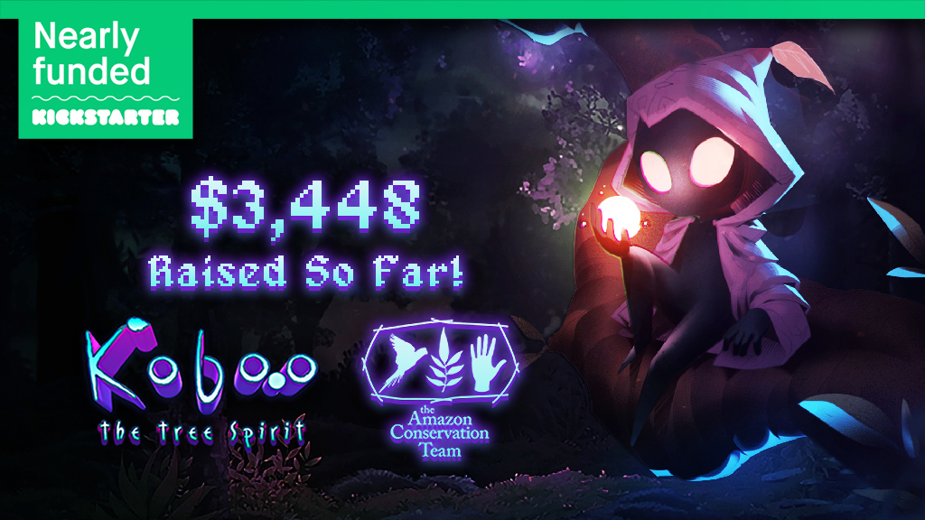 Koboo: The Tree Spirit is nearly funded! 🥳❤️🎊

#roguelike #Kickstarter #indiedev #indiegame