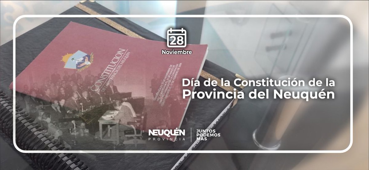 OmarGutierrezOk's tweet image. La Constitución neuquina fue sancionada en 1957 por la Honorable Convención Constituyente, presidida por Ángel Edelman.
Se caracterizó por incluir principios como
⚖️justicia social y
🤝federalismo,
pilares que fortalecen las instituciones y ponen el foco siempre en nuestra gente.