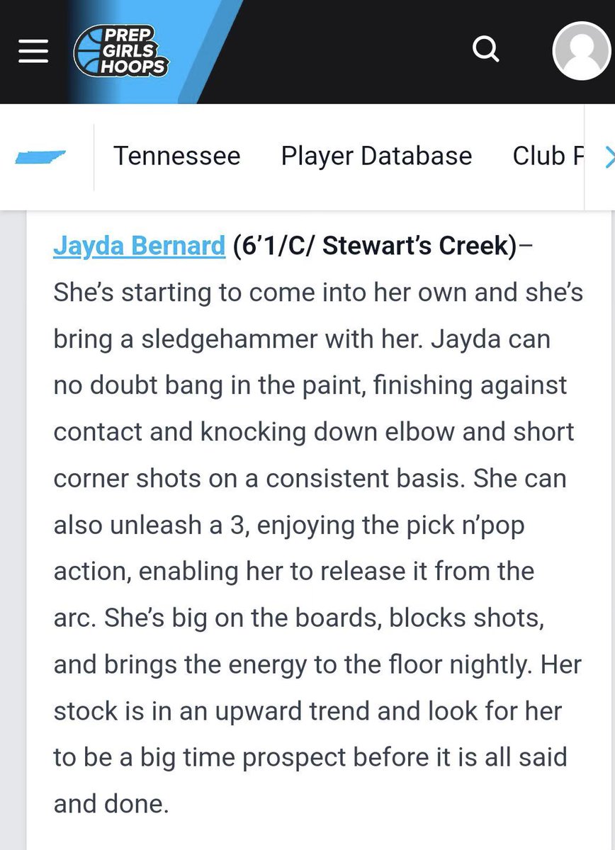 @PGHTennessee Thanks for the write up ! @SCHS_WBB @CoachSStarkey @stewartscreekhs @TbWbasketball1