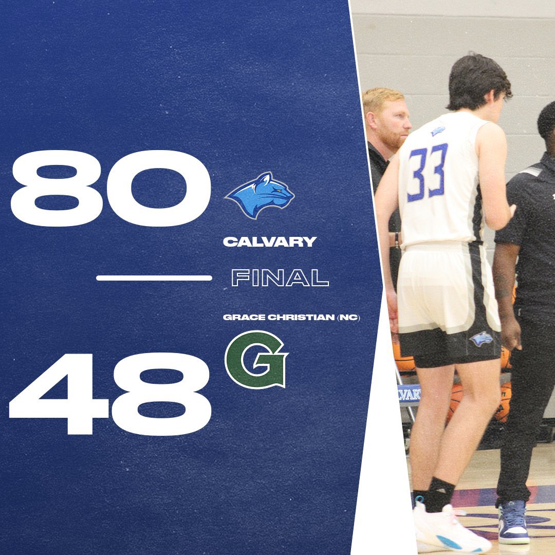 Good team win tonight vs Grace Christian 

Asher Tolbert 7p
Dane Cassada 18p
Riley Reese 2p
Owen Calvert 16p
Carson Barnett 10p
Nate Keegan 10p
Jordan Richardson 9p
Josiah Spillman 8p 

<a href="/Phenom_Hoops/">Phenom Hoop Report</a> #calvarydaybasketball #GoCougs