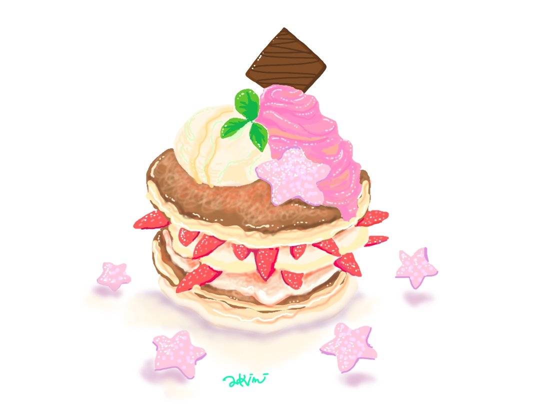 「パンケーキたべたい#イラスト #イラストレーター #絵本 #挿絵 #illust」|明見のイラスト