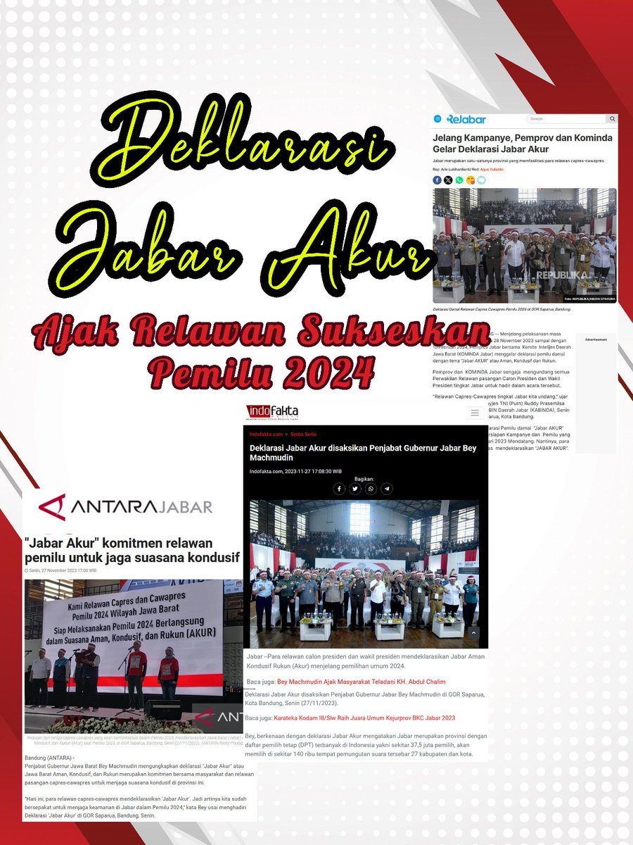 panesa_3's tweet photo. @Soobatreceh Deklarasi Jabar Akur ajak relawan sukseskan Pemilu 2024 https://t.co/hWCIvVtlR2