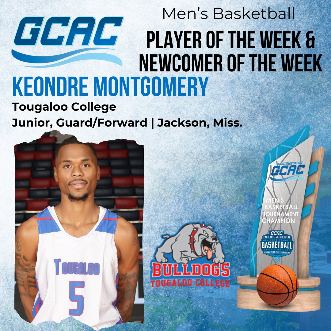 HBCUAC's tweet photo. Congrats Keondre Montgomery of @TCAthletics, GCAC Men's Basketball Player & Newcomer of the Week! In 3 games, Montgomery averaged 26.3 points, including a career-high 34 pts in a 70-67 win over Bethel. The junior also grabbed 23 rebounds last week. #GCACRising #GCACMBB #HBCUMBB https://t.co/ejb9ujedZ2