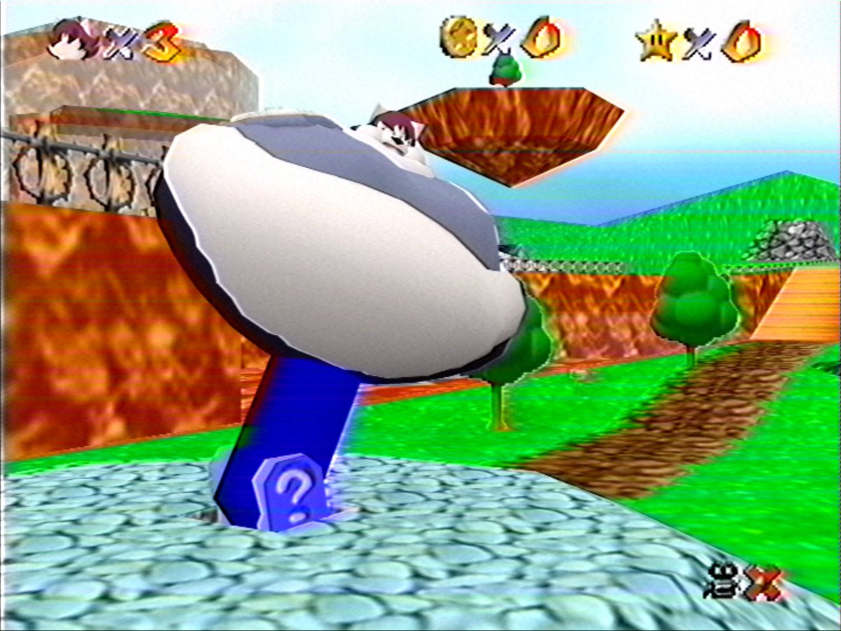 top 1 reason(s) you can't play as me in mario 64: I would get stuck in the cannons 😔
