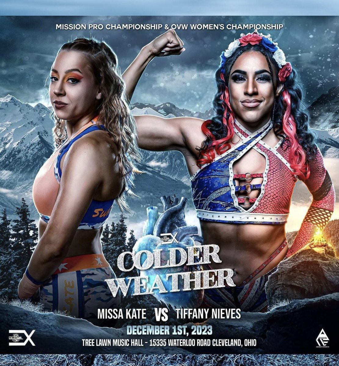 therealec3's tweet photo. Fri: 12/1 My baby, @exodusprowrestling will be having our 3rd event #ColderWeather. I will fight @lokeys910 to a perfect death and VERY EXCITED to see my extraordinary young roster of #overMEN and #overWOMEN put on another spectacular spectacle of sport.
@nwa https://t.co/Zh4SQq6QJL