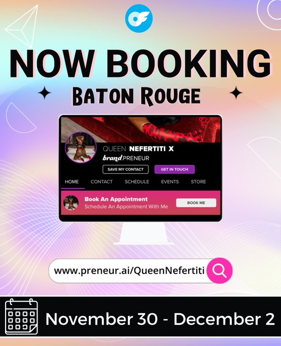 ✨ NOW BOOKING ✨#batonrouge #onlyfans #marketing https://t.co/b6Usn0Cy5G<a href="/tag/batonrouge"class="tags">#batonrouge</a><a href="/tag/onlyfans"class="tags">#onlyfans</a><a href="/tag/marketing"class="tags">#marketing</a>