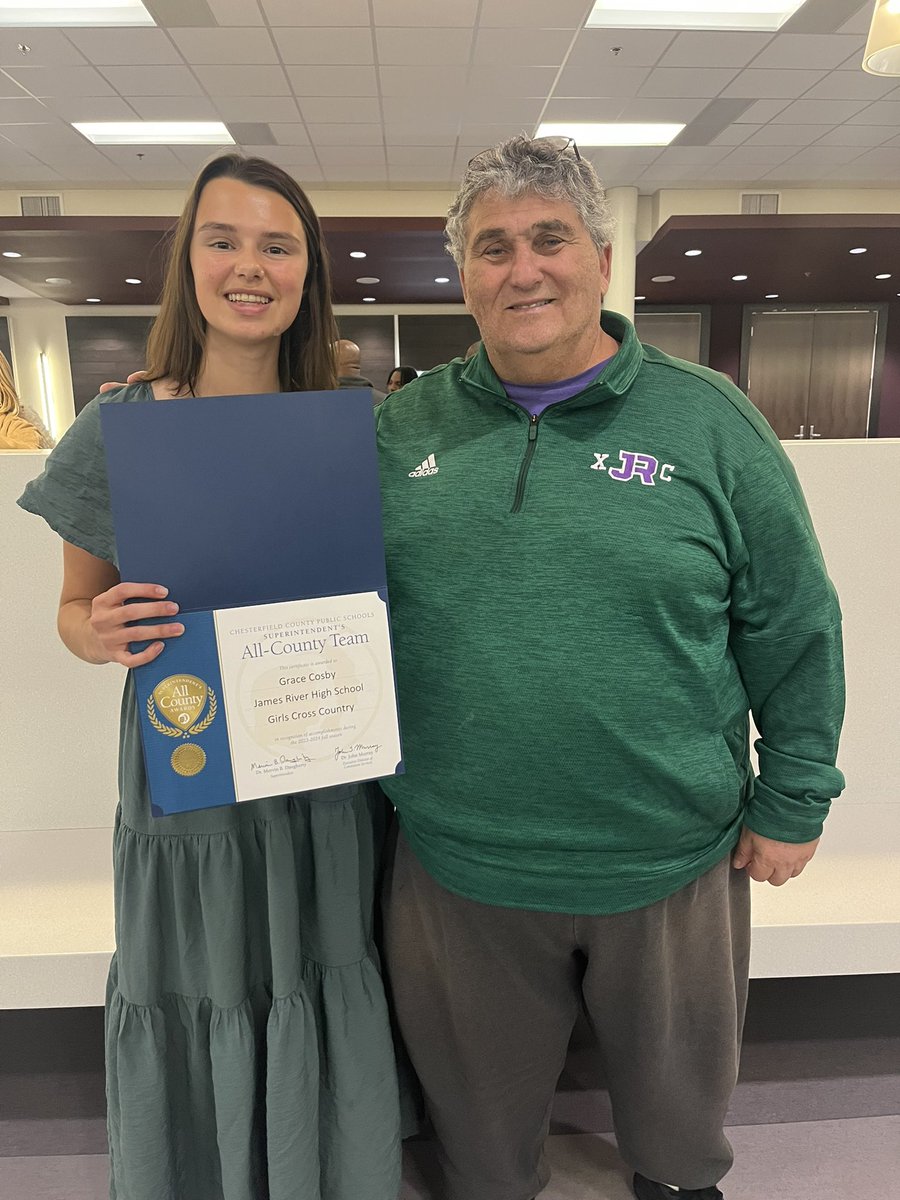 Kathryn Haines (@kathrynhaines7) on Twitter photo So many amazing athletes to celebrate at my last <a href="/ccpsinfo/">Chesterfield Schools</a> All County Awards. Among them, Grace Cosby with <a href="/rapidpride/">James River HS</a> Cross Country!❤️#oneCCPS So many amazing athletes to celebrate at my last <a href="/ccpsinfo/">Chesterfield Schools</a> All County Awards. Among them, Grace Cosby with <a href="/rapidpride/">James River HS</a> Cross Country!❤️#oneCCPS