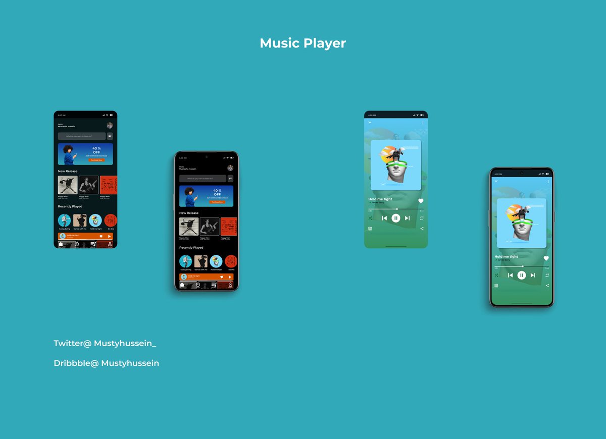 Day 9 of #DailyUIChallenge ✨🎵 Completed a sleek music player and preview design today! 🎧 Excited to see the project evolve. 
#DailyUi  - Day 009
#55DaysOfGrowth  - Day 22
#UIDesign 
#CreativityUnleashed