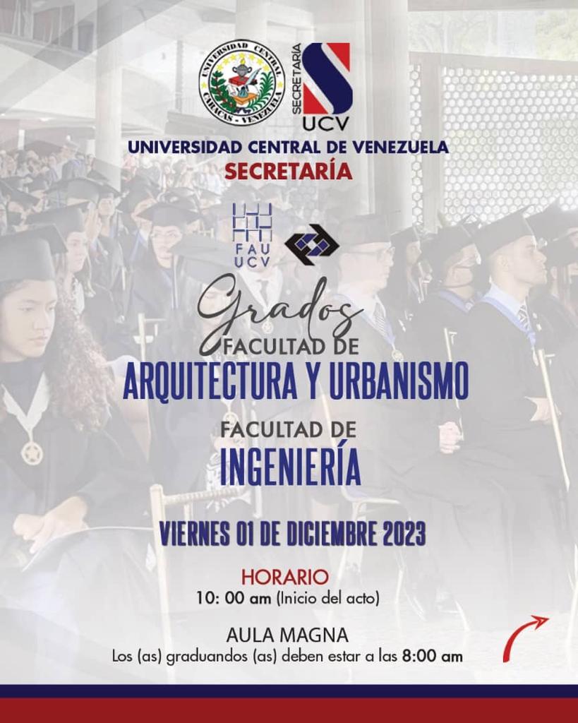 SecretariaUCVe's tweet photo. Atención Graduandos || FAU y Facultad de Ingeniería 

La firma del libro de actas se realizará los días 27 y 28 de noviembre en la taquilla del Departamento de Grados entre las 9:00 a.m. a 12:30 p.m. 

Los detalles de la firma del libro de actas  https://t.co/ecOCPKDuX4 https://t.co/GRljvBQ22X