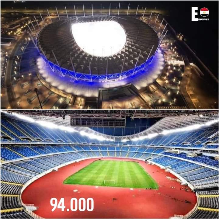 engazatmasr2020's tweet photo. مصر تنتهي من بناء سادس اكبر ملعب كرة قدم في العالم 
تحفة فنية رائعة ستاد مدينة مصر الدولية للألعاب الأوليمبية بالعاصمة الإدارية الجديدة بالقاهرة..... 94 ألف متفرج واحد من أكبر 6 ملاعب في العالم ✌️✌️✌️🇪🇬💪 https://t.co/NbFhltAWBx