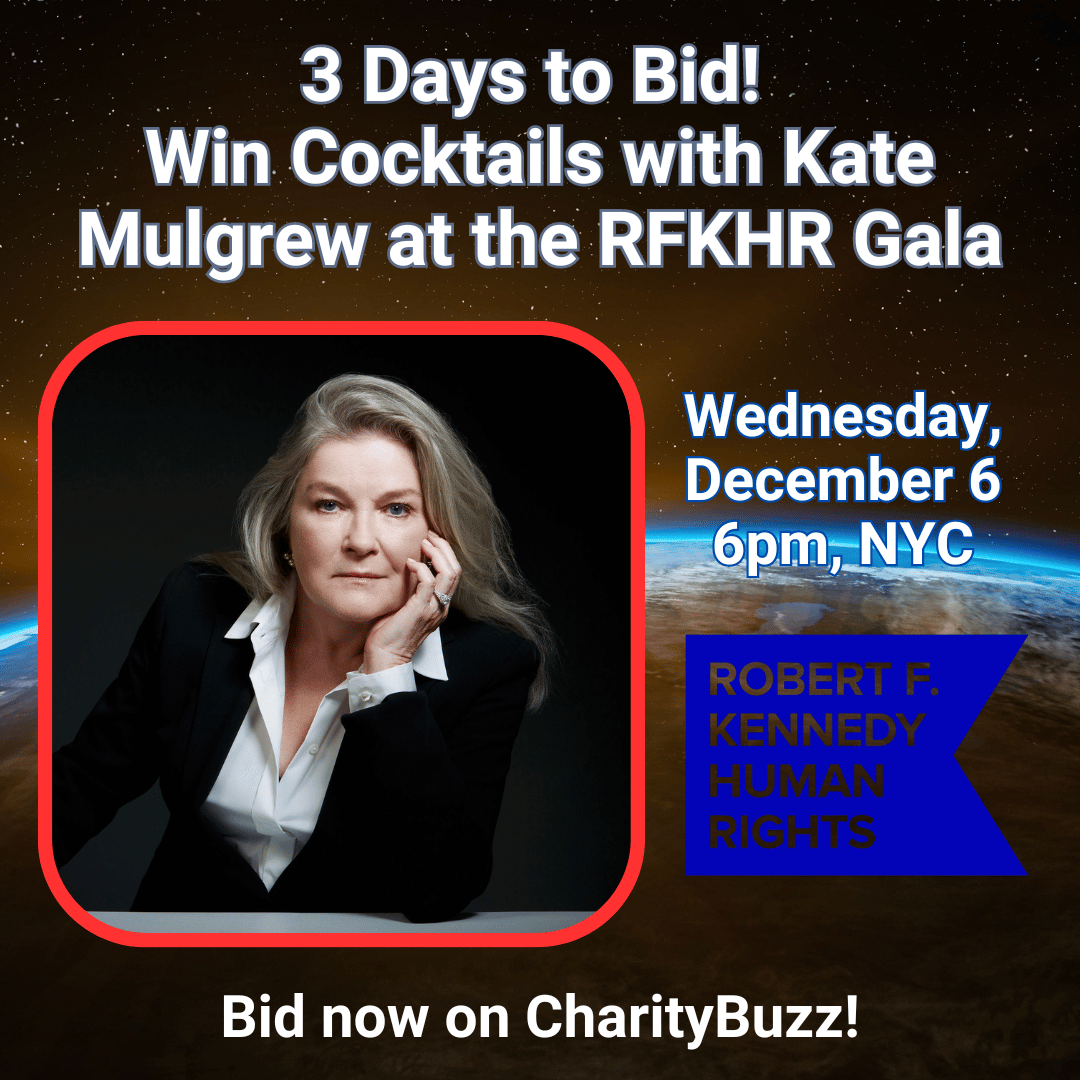 I am auctioning a cocktail hour meet & greet for next Wednesday, December 6, at the @RFKHumanRights Gala in New York City. I look forward to seeing the winners & raising a glass to the future! 🍸 Bidding is now open, please follow the link to CharityBuzz: charitybuzz.com/catalog_items/…