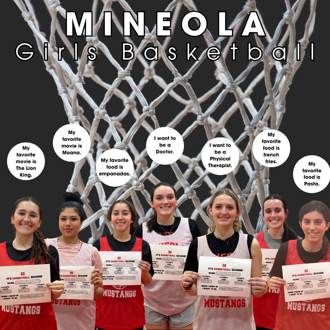 ‼️🏀 MEET YOUR 2023-2024  <a href="/MineolaGBB/">Mineola Girls Basketball 🏀</a> MUSTANGS! Next, the Juniors! #MineolaProud <a href="/MineolaAD/">MineolaAthletics</a> <a href="/mineolahs/">Mineola High School</a> <a href="/MineolaUFSD/">Mineola UFSD</a> <a href="/ClubMineola/">MineolaAthleticBoosterClub</a> <a href="/ms_garabedian/">Ms. Garabedian</a>