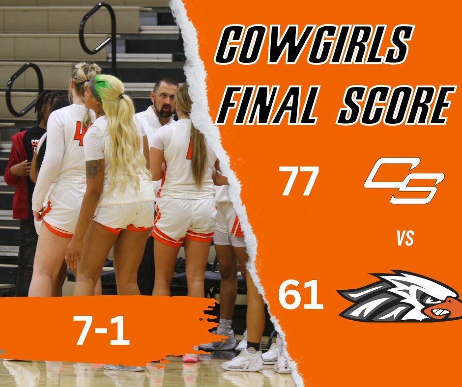 COWGIRLS WIN: Connors Cowgirls defeat Southwestern Christian by the score of 77-61. Next up is Crowder College on Saturday at 2pm! #cowgirlnation🏀 #orangepower🍊