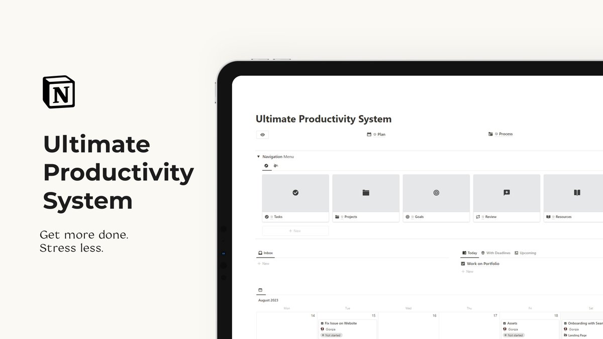 99% of Notion users want to be more productive.

But most are still struggling to use it efficiently.

I've designed the Ultimate Productivity System for <a href="/NotionHQ/">Notion</a>

It costs $79, but you can get it for FREE for just 24 hours.

1. Follow
2. RT
3. Comment "1%"

And I'll DM.