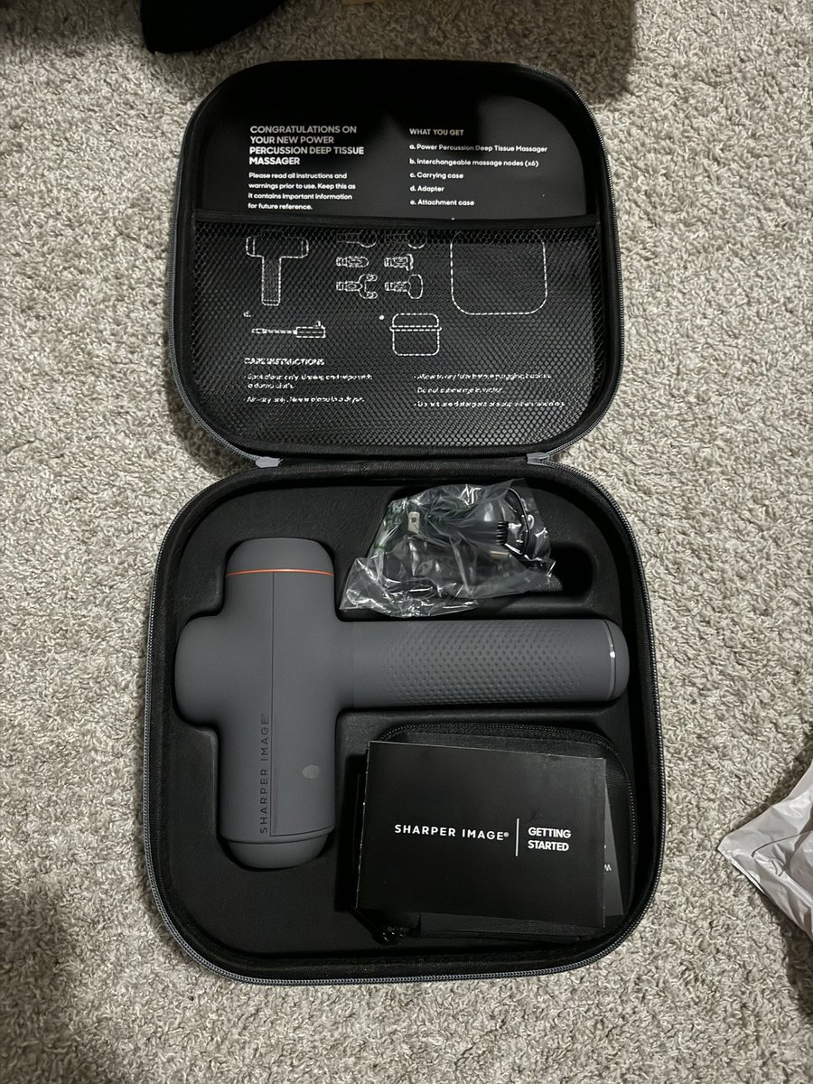 eshwar_pv's tweet photo. @AskTSA Can I take a percussion massager (massage gun) in my checked-in luggage while traveling internationally? It is rechargeable but the battery is not removable. https://t.co/WEP2IeJgMc
