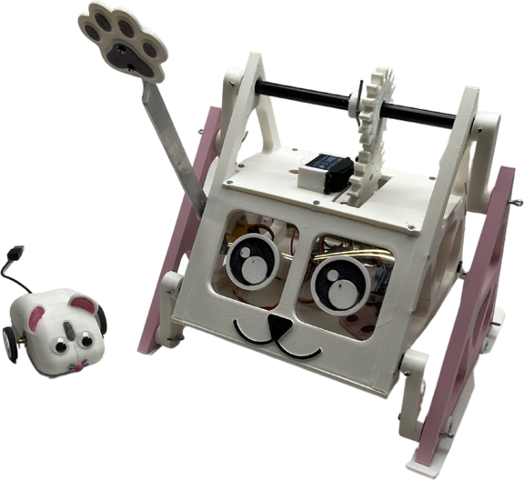 youtube algorithm is wild but i wanna thank it for showing me this really funny robot called Pawsitively Hissterical
