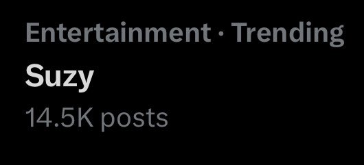 dualship's tweet photo. Suzy still trending 🔥 https://t.co/o9Gdz7Uqt8