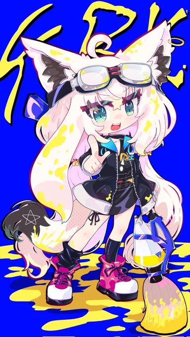 #絵フブキ スプラ大会たのしみ