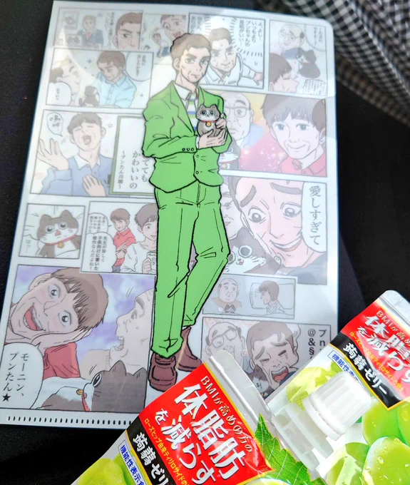 ねこおじクリアファイル欲しかった絵柄を無事ゲットできた〜✨😸👨
#ねこに転生したおじさん
#ねこおじ
#ねこおじファミマ 