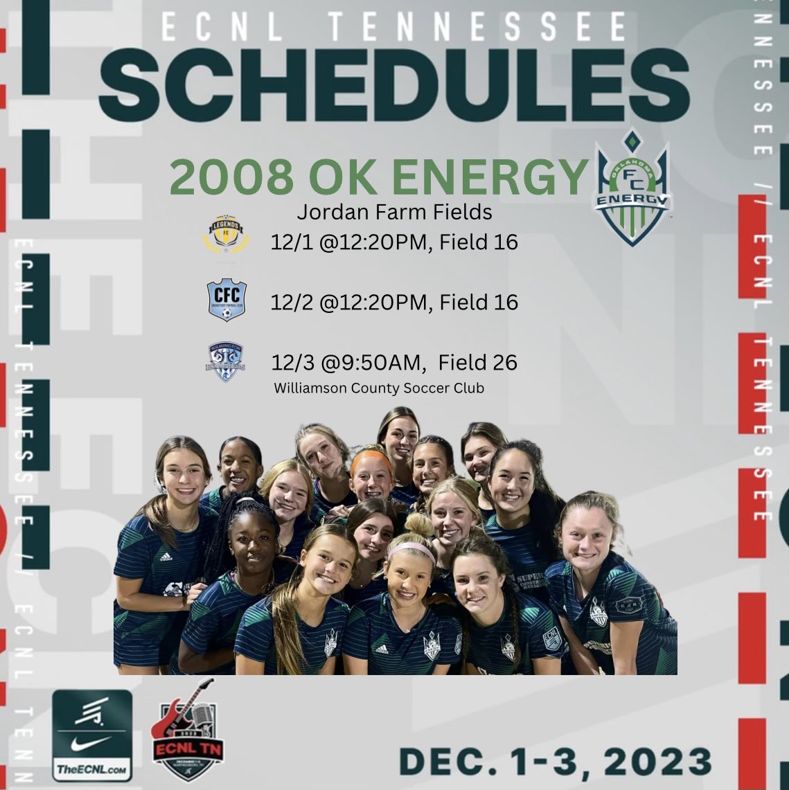 OEFC 08 Girls ECNL (@oefc08girlsecnl) on Twitter photo Countodowm is on for #ECNLTN!
4️⃣ more days until our first match.
<a href="/ECNLgirls/">ECNL Girls</a> <a href="/EcnlTexas/">ECNL Girls Texas Conference</a> <a href="/OEFCGirlsECNL/">Oklahoma Energy FC Girls ECNL</a> #leadersplayhere #oefcproud Countodowm is on for #ECNLTN!
4️⃣ more days until our first match.
<a href="/ECNLgirls/">ECNL Girls</a> <a href="/EcnlTexas/">ECNL Girls Texas Conference</a> <a href="/OEFCGirlsECNL/">Oklahoma Energy FC Girls ECNL</a> #leadersplayhere #oefcproud