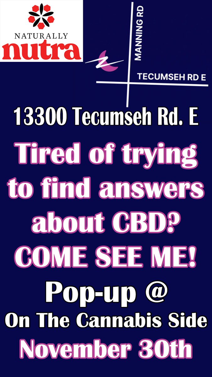 Anyone in the #Windsor #Ontario area that would like to learn more about CBD, THIS IS WHERE YOU GOTTA BE!! 👍

.......

#CBD #canadiancbd #canadiancannabis #hemp #cbdisolate #isolate #capsules #wellness #learn #cannabis #chatham
