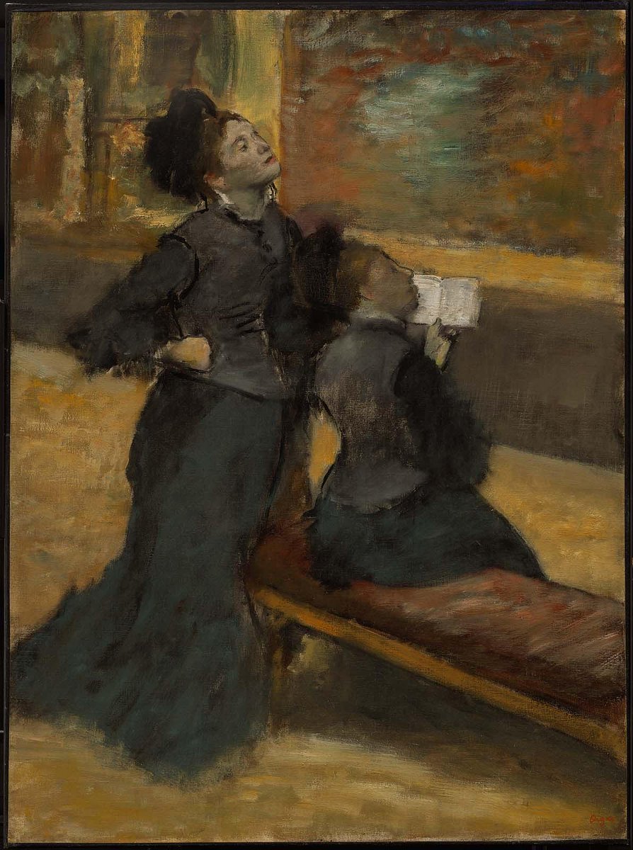 Visit to a Museum
by Edgar Degas
in 1890 
at Museum of Fine Arts Boston 🇺🇸

#Paris #Parisjetaime #visitparisregion #ExploreFrance #France #cityscape #louvre #museedulouvre #edgardegas #degas