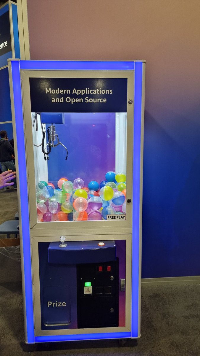 Playing the AWS Modern Application claw machine. If I don't win, I hope you still accept bribes @FarrahC32 ...?