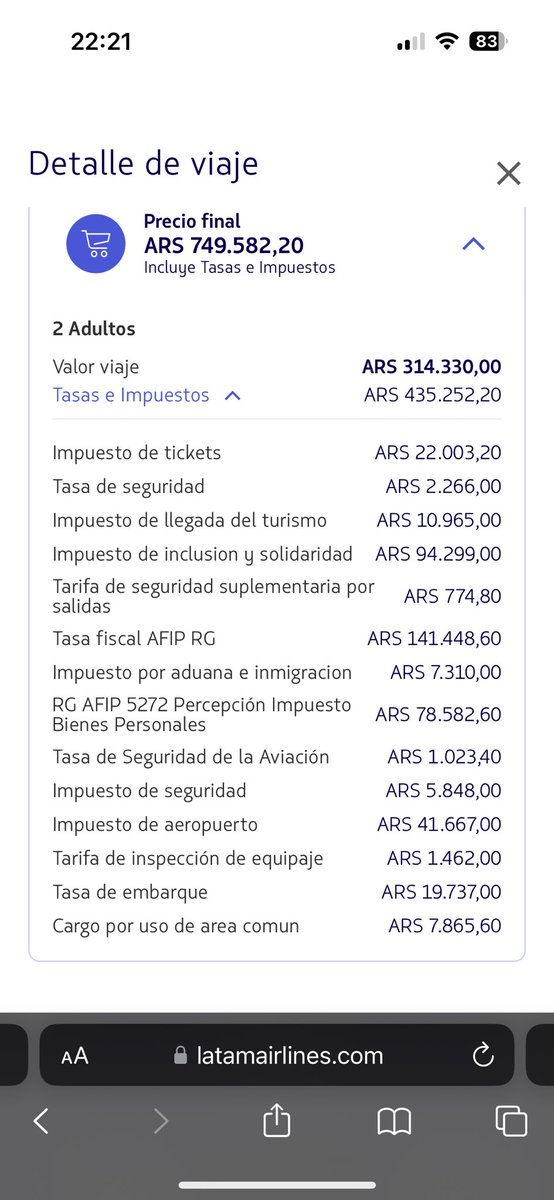 florianahoff's tweet photo. @lautaroscht Y si queres hacer un viaje??? IMPUESTO DE INCLUSION Y SOLARIDAD 
CARGO POR USO DE AREA COMUN QUE ES TODO ESO https://t.co/Bkfv4KNYDI