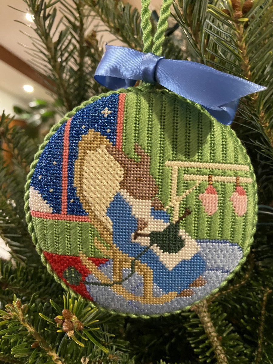 bsw5020's tweet photo. Last year, a beautiful soul made this ornament for me. This year, it is the first ornament on our tree.

Good night moon. https://t.co/AXqmtR8i1U