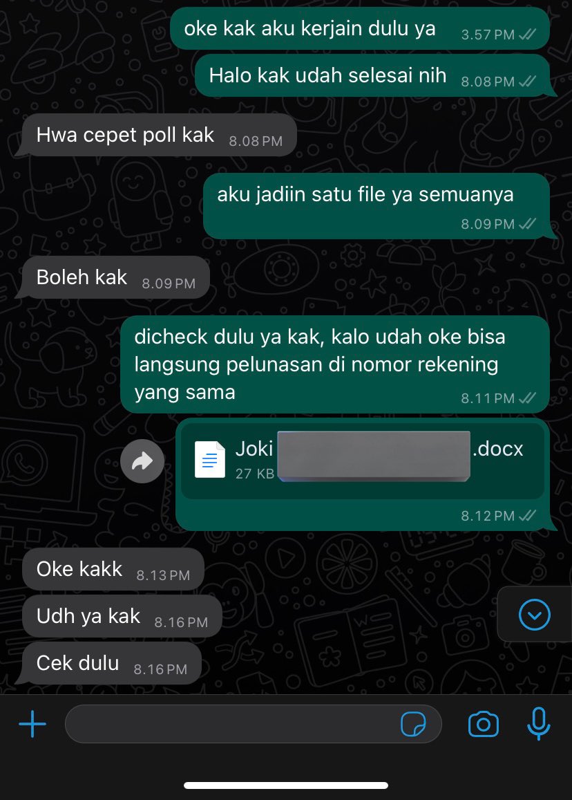 sleugibear's tweet photo. joki tugas bahasa inggris testimoni✨

yang mau joki ke aku bisa langsung dm/wa ya😊

#zonaBU #zonauang #zonajajan #jokitugas https://t.co/ZuxsJKN8QS