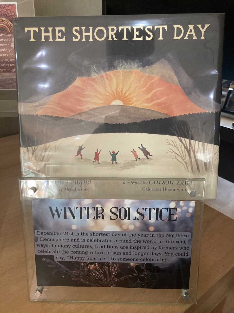 LaineLibrarian's tweet photo. I've held this hard line for years of 'Christmas doesn't belong in the library', and this year rather than avoiding it we decided to create a faith-and-language-inclusive display of all the things being celebrated this time of year. We found 14 December celebrations to honour. https://t.co/H0unEiY3uC