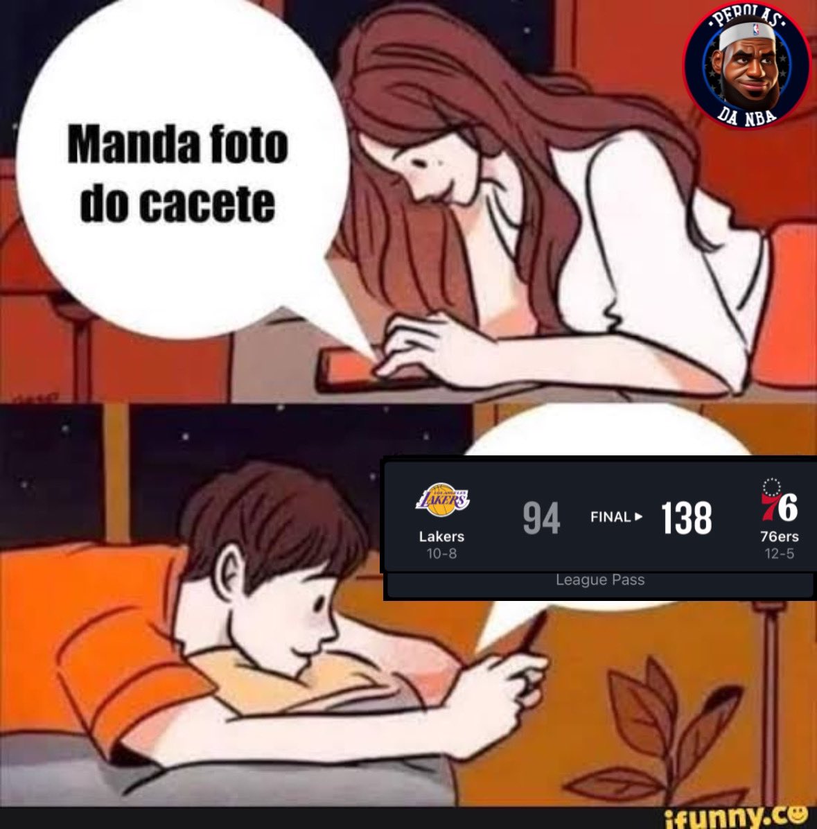 PerolasdaNBA's tweet photo. O Lakers perdeu de quase 50 pontos kkkkkkkkkkkkkkkkkkkkkkkkkkkkkkk https://t.co/8JND5Oduth