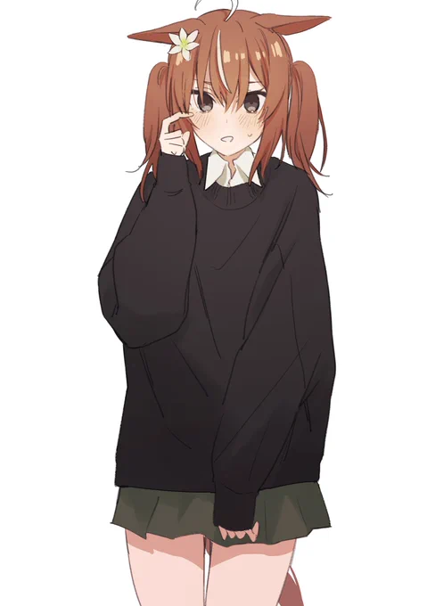 skebにてオリウマ描かさせていただきました～!ありがとうございました! 