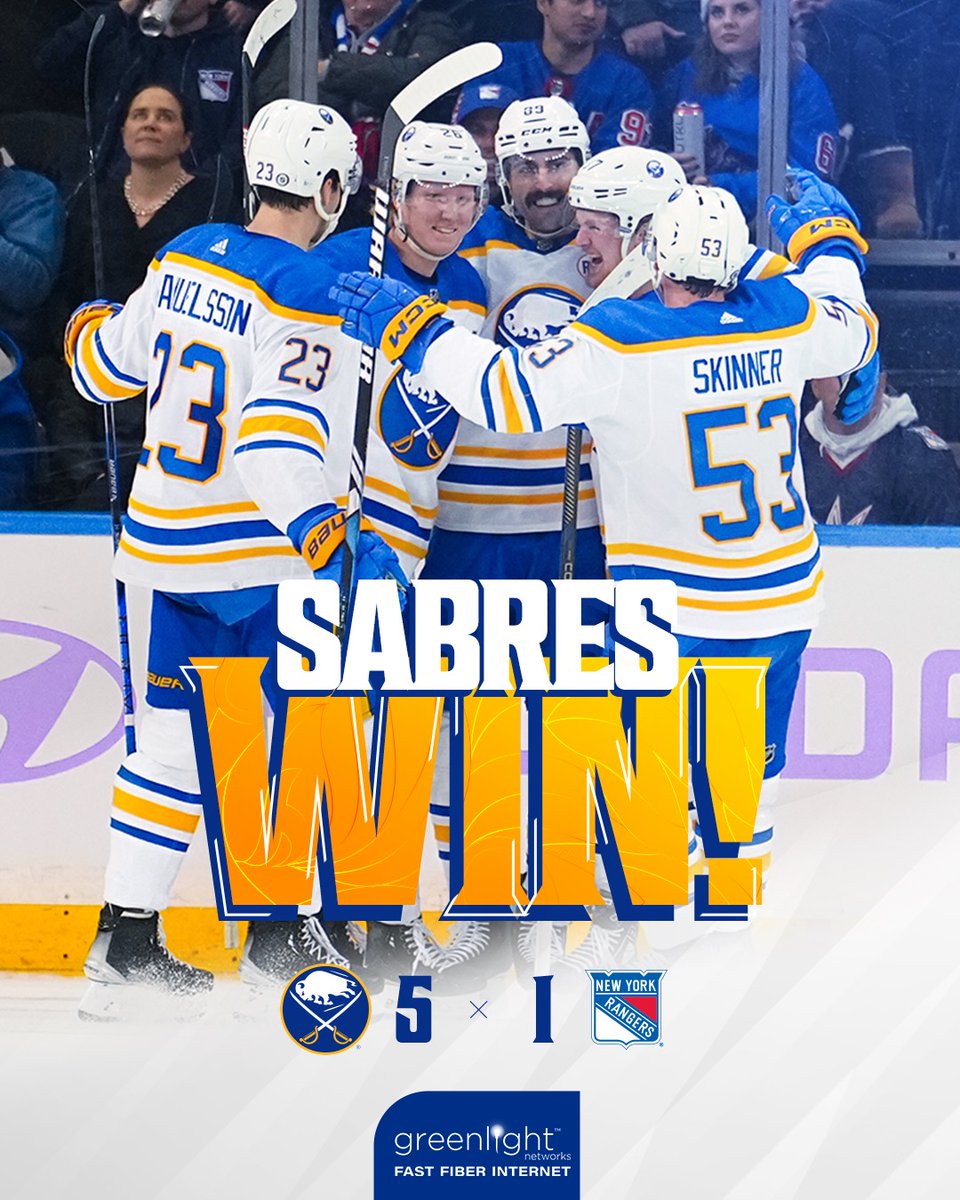 BuffaloSabres's tweet image. SABRES WIN‼️

#LetsGoBuffalo