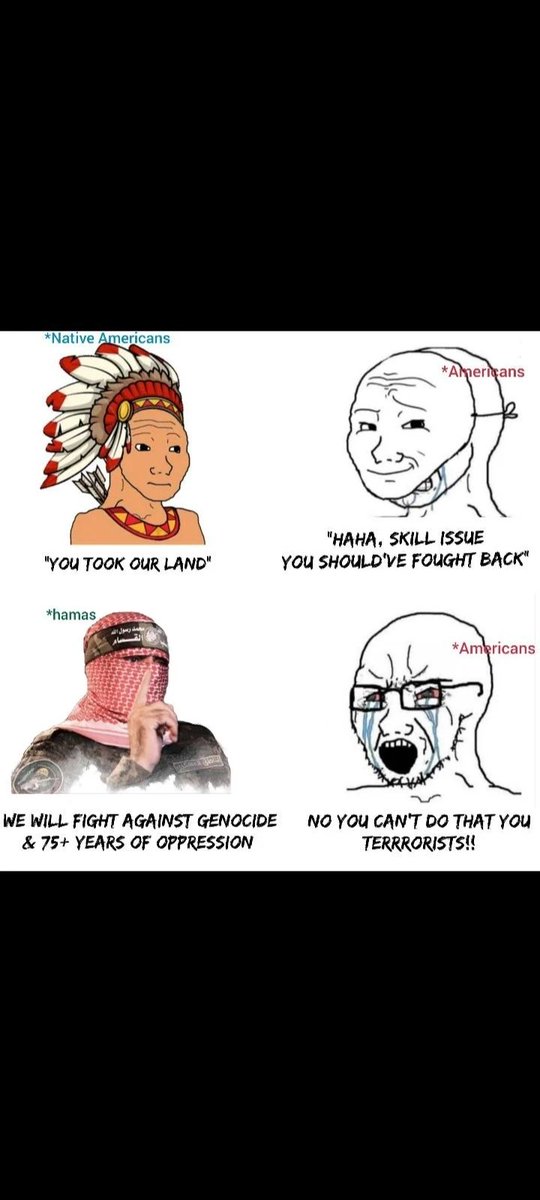 patriach2051's tweet photo. Settlers be like... https://t.co/Ln1iA7bq25