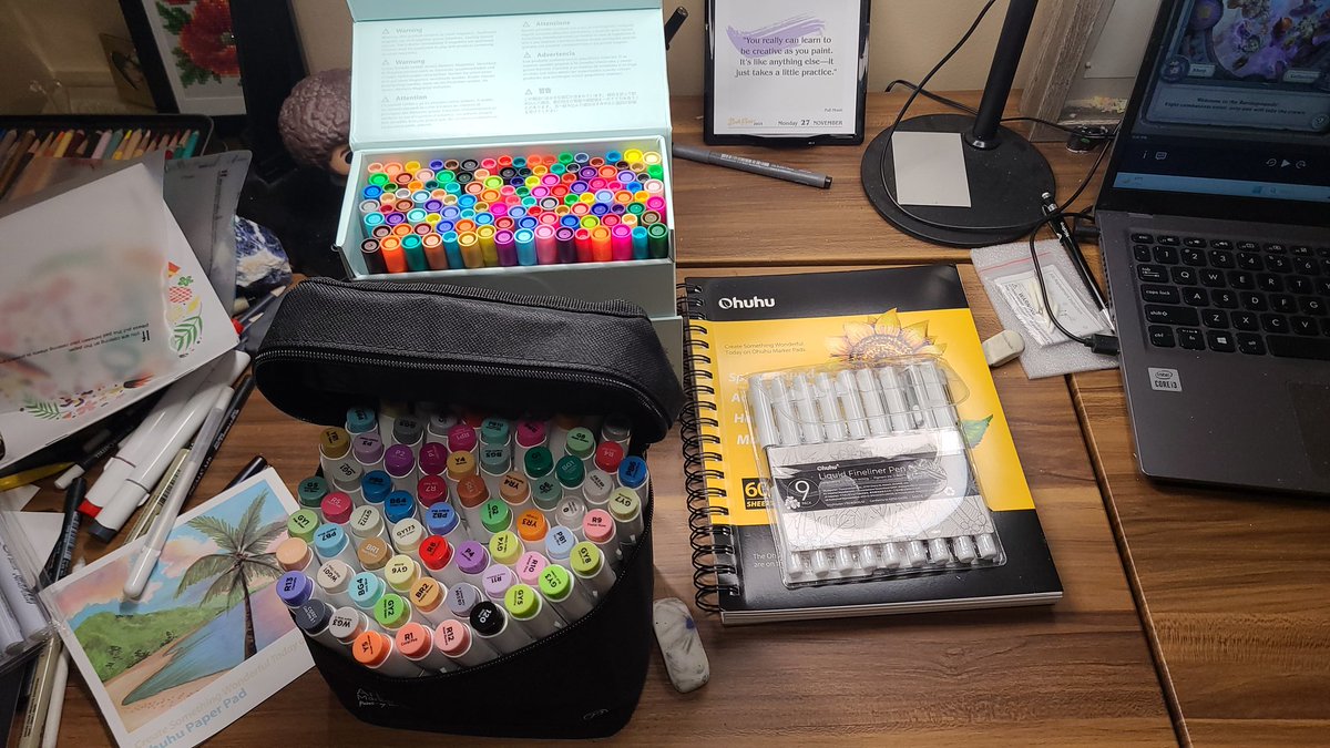 JKKAuthor's tweet photo. Excited to announce my first collaboration with an art supplier OHUHU! I have used their markers for years and they were happy to send over supplies for me to make videos with. My video will be up tomorrow night. @Ohuhu_official
#OhuhuMarkers #ohuhu #art #Youtube #tiktok https://t.co/3XSUW7Es8E