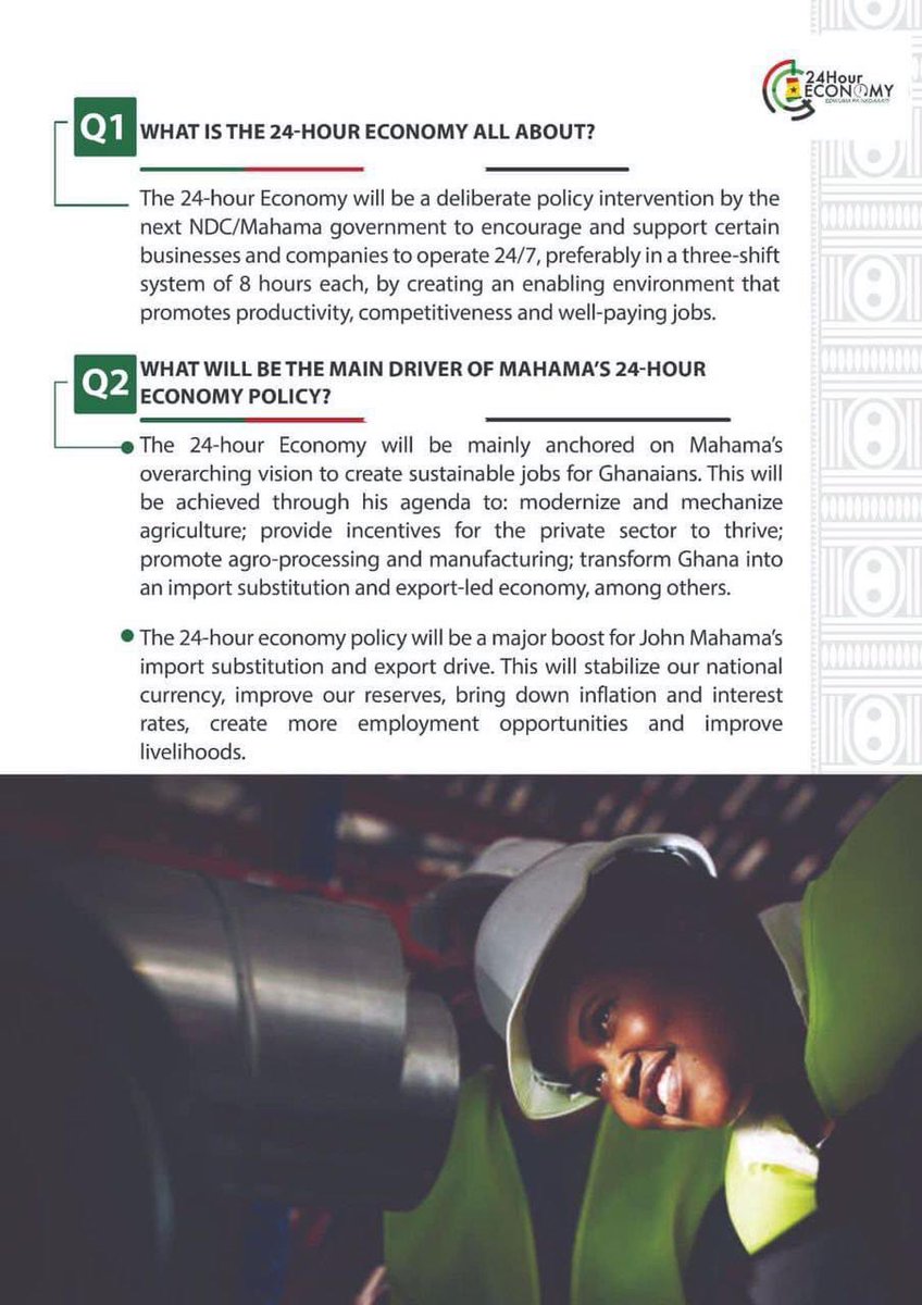 radio99_7's tweet photo. A Brief insight of the 24 HOUR ECONOMY Proposal by HE John Mahama powered by the National Communication Bureau 

#24HourEconomy 
@rashpelp @ndccommbureau https://t.co/S5uGbzWcTh