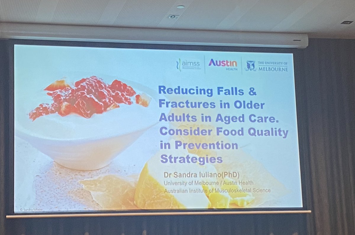Jenni Suen (@jennisuen) on Twitter photo Fantastic talk from Dr Sandra Iuliano from <a href="/UniMelb/">University of Melbourne</a> at <a href="/anzfps/">ANZ Falls Prevention</a> conference, on data from her research on #falls prevention. Interesting data on the impact on weight loss creep amongst #residents Fantastic talk from Dr Sandra Iuliano from <a href="/UniMelb/">University of Melbourne</a> at <a href="/anzfps/">ANZ Falls Prevention</a> conference, on data from her research on #falls prevention. Interesting data on the impact on weight loss creep amongst #residents