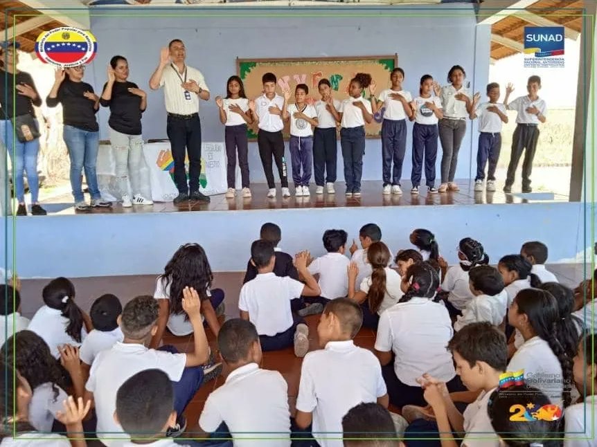 La Superintendencia Nacional Antidrogas Yaracuy, realizo conversatorio con niños y niñas de la E.B Blas Herrera del Mcpio Cocorote, donde se habló sobre las consecuencias dañinas del consumo de drogas.