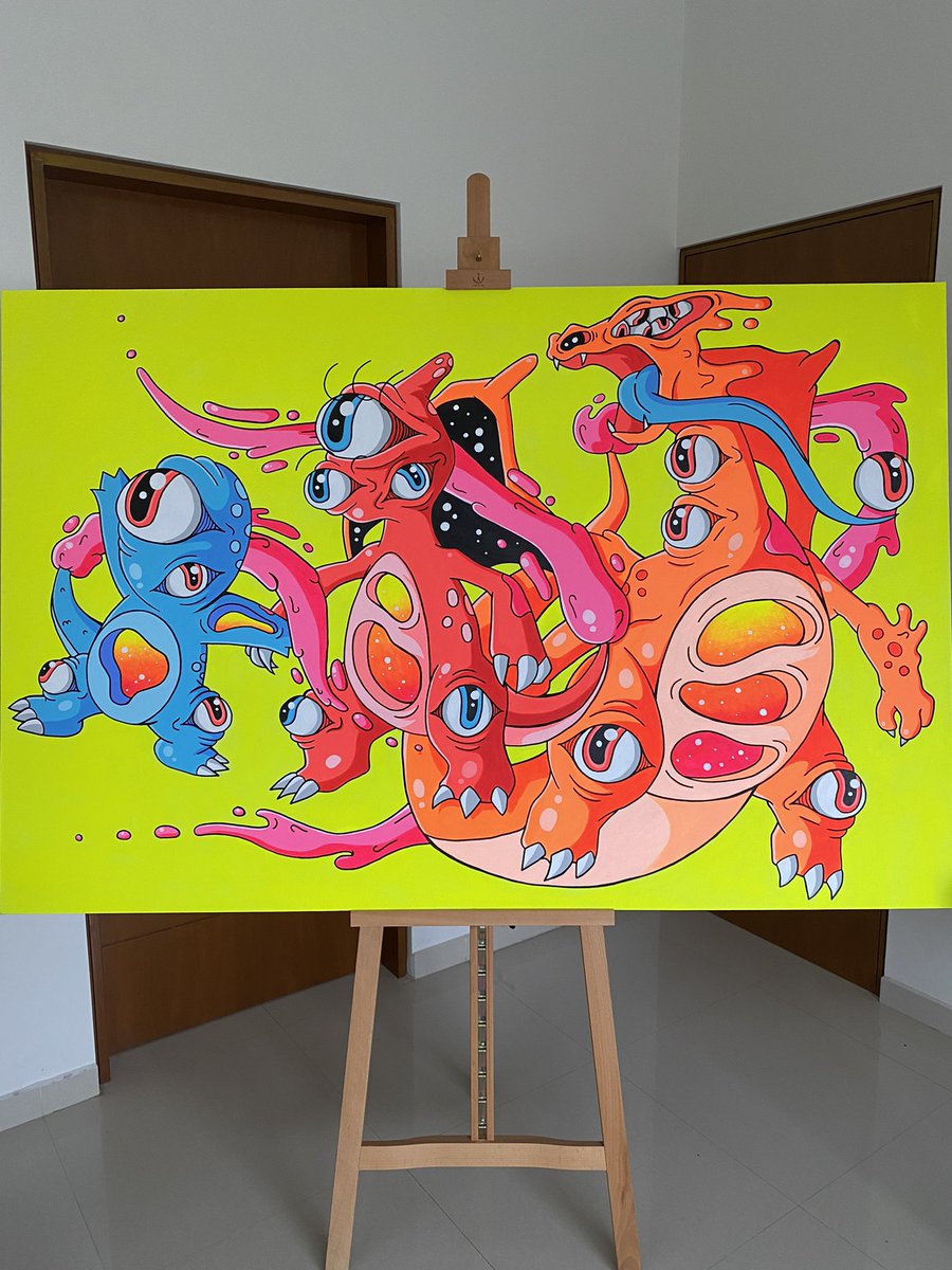 Mi nueva pintura “La Evolución del Fuego” 

Acrílico sobre tela
175 cm x 115 cm

(Vendida)